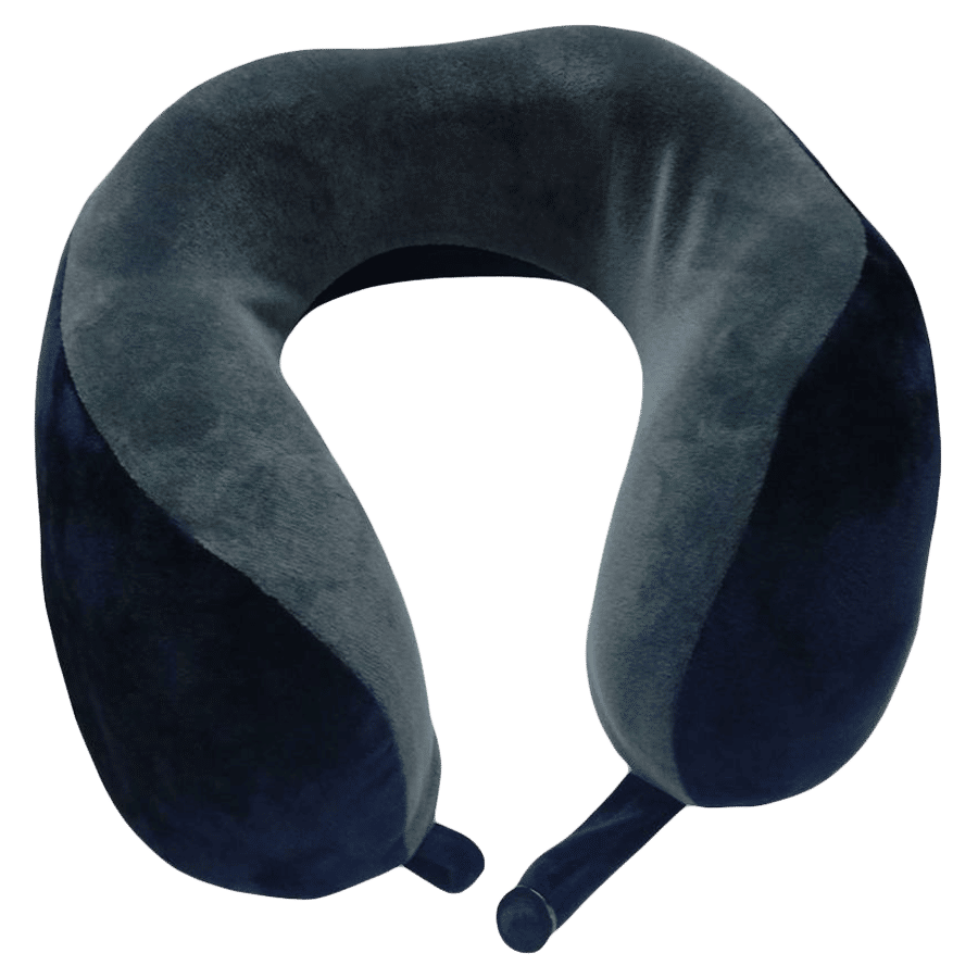 VIAGGI Memory Foam Neck Pillow (VIIAGIIE0087, Grey)_3