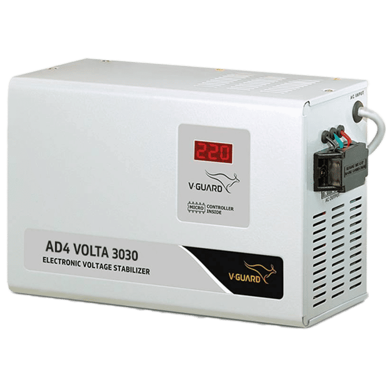 V-GUARD Voltage Stabilizer (AD4 Volta 3030, White) V-GUARD Voltage Stabilizer (AD4 Volta 3030, White)_1