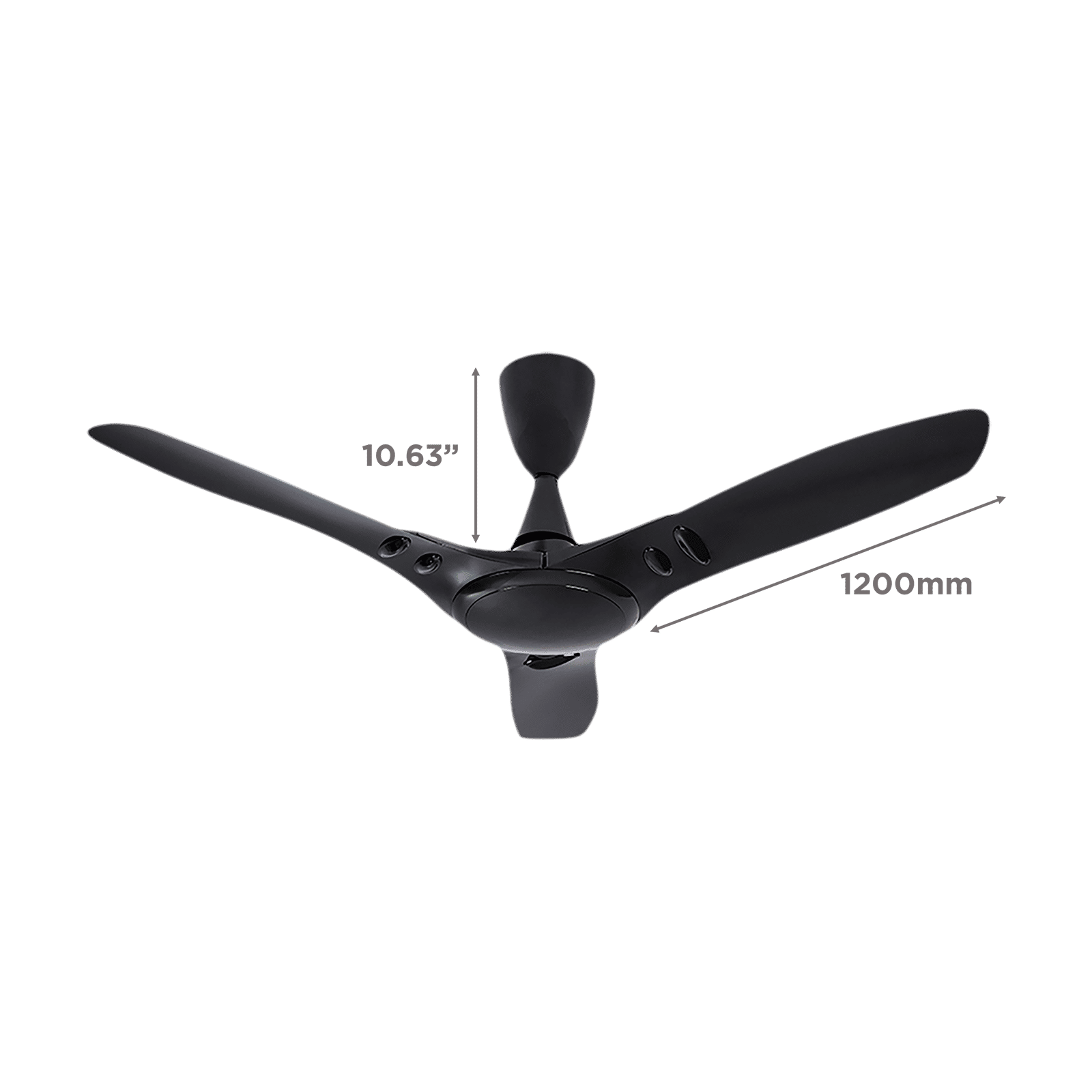 USHA EX9 1200mm 3 Blade Dust Resistant Ceiling Fan (Aerodynamically Design, Midnight Black) USHA EX9 1200mm 3 Blade Dust Resistant Ceiling Fan (Aerodynamically Design, Midnight Black)_2