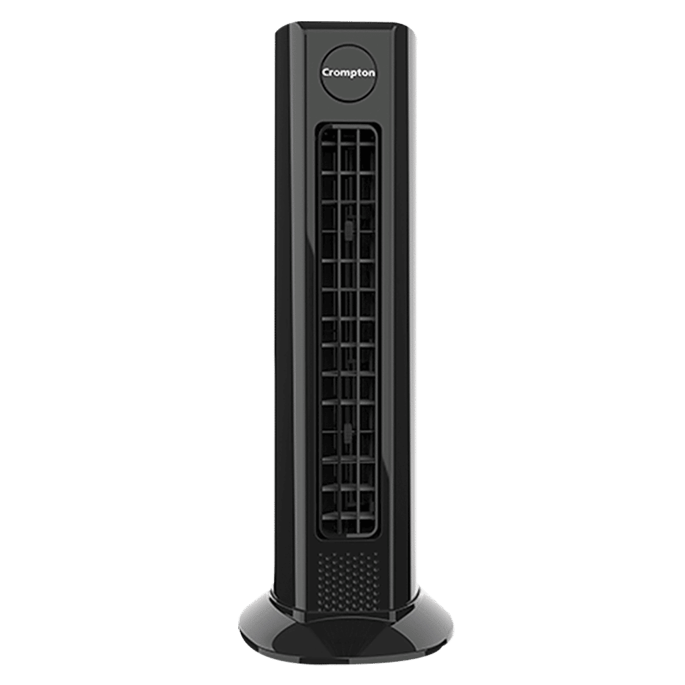 Crompton Air Buddy Bladeless 700 m3/hr Air Delivery Tower Fan (Soft Focused Air, Black)_1