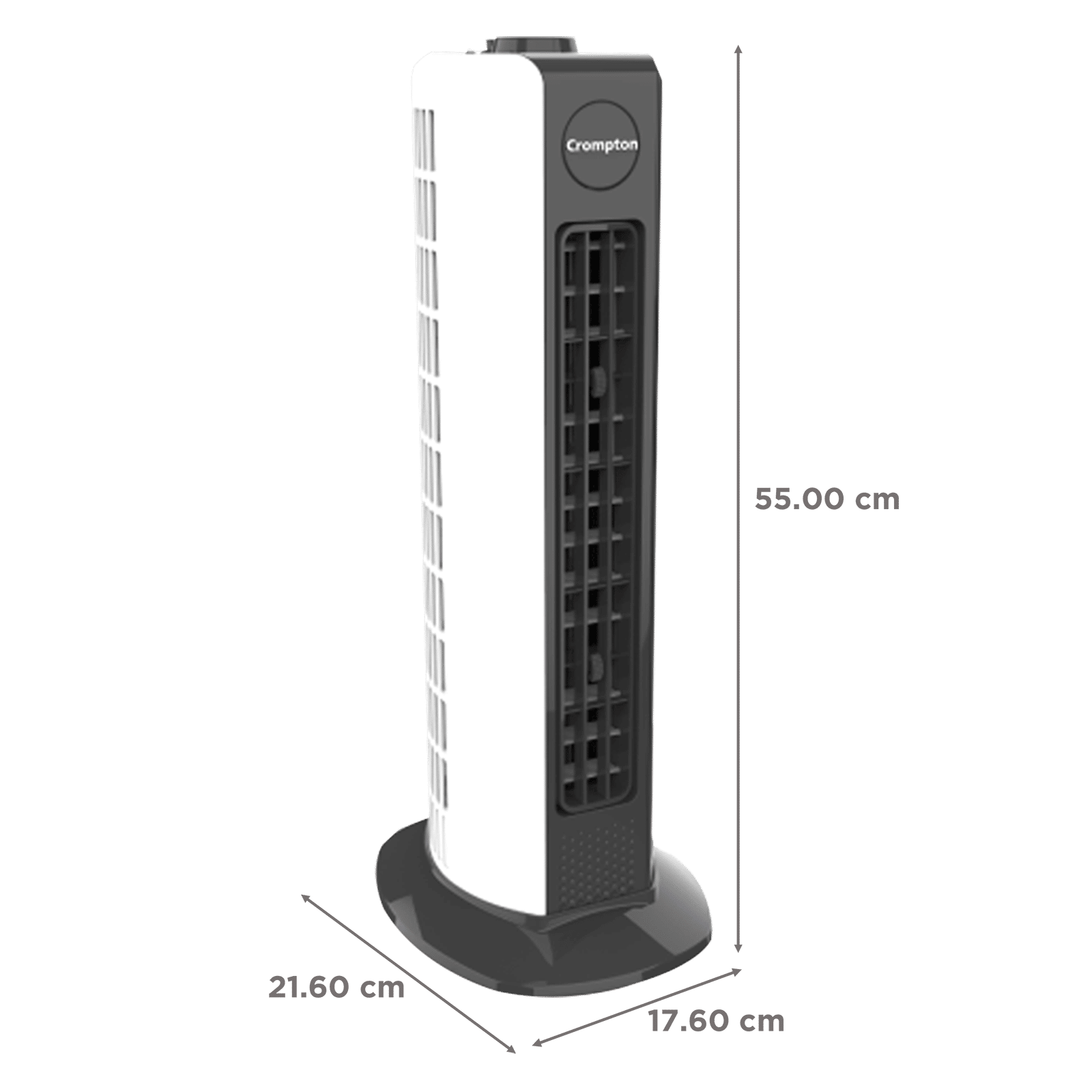 Crompton Air Buddy Bladeless 700 m3/hr Air Delivery Tower Fan (Soft Focused Air, White)_2