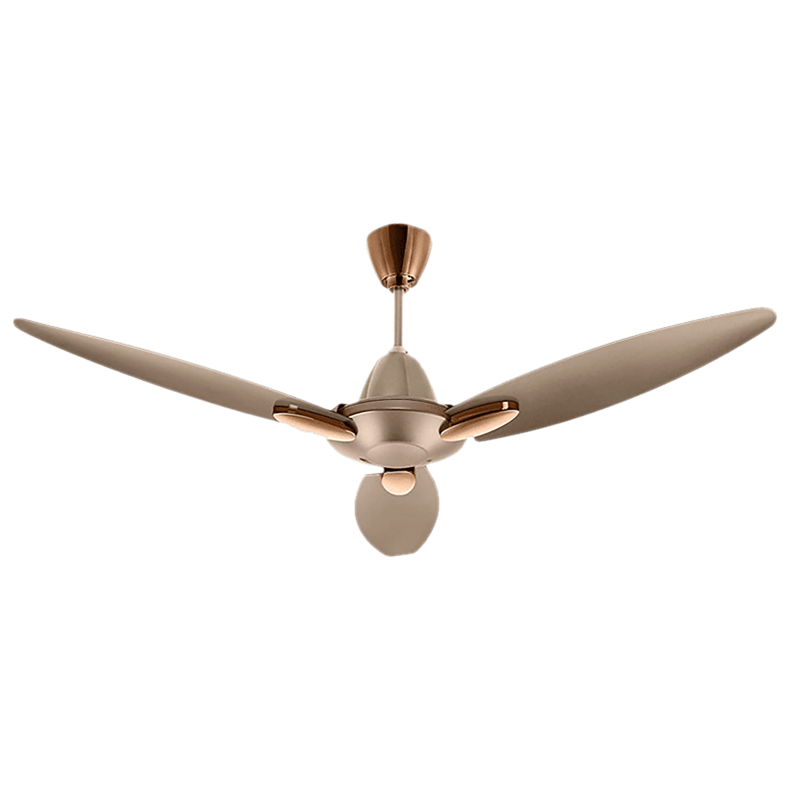 USHA Bloom Daffodil 1 Star 1250mm 3 Blade Electroplated Finish Ceiling Fan (Dust Resistant, Golden & Brown)_8
