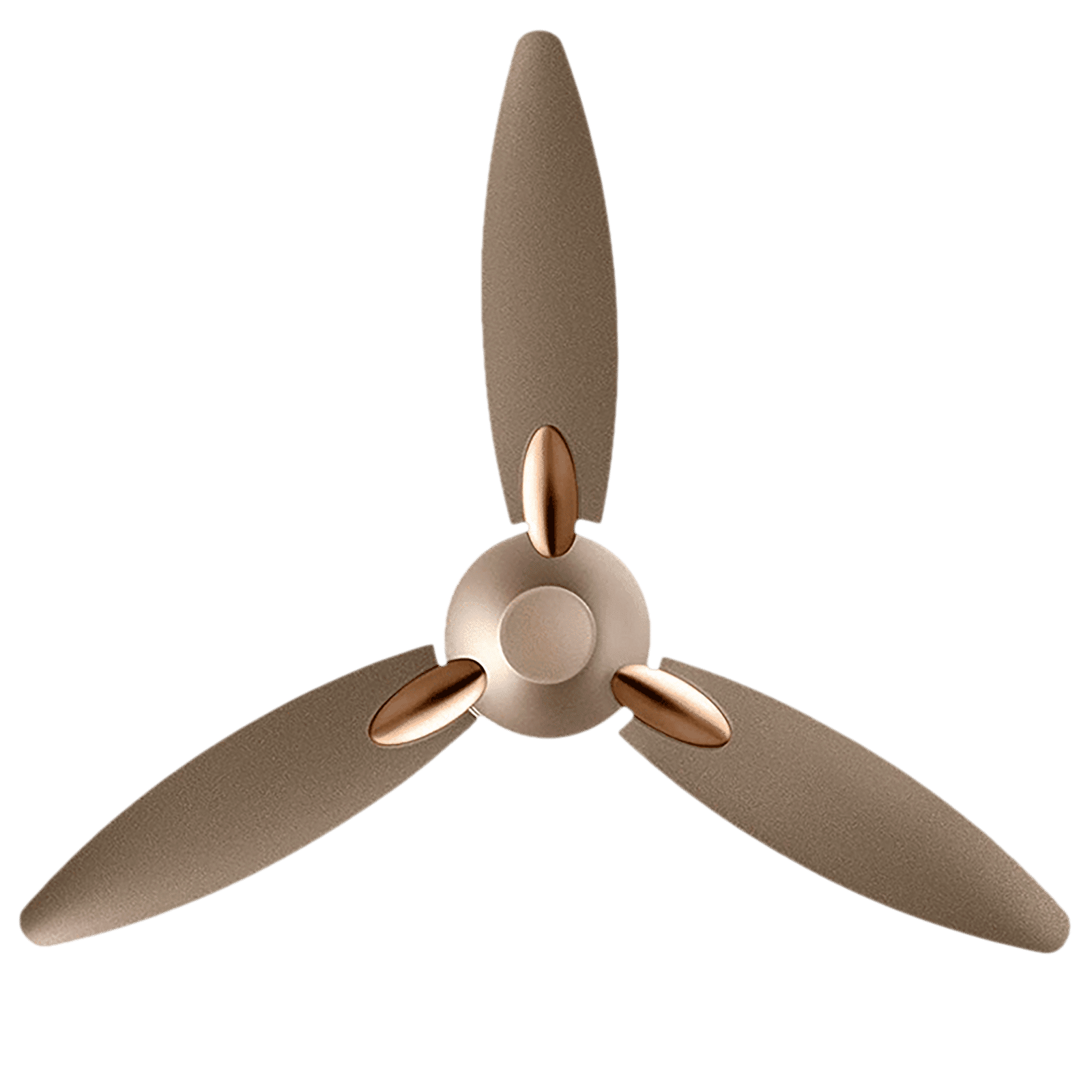 USHA Bloom Daffodil 1 Star 1250mm 3 Blade Electroplated Finish Ceiling Fan (Dust Resistant, Golden & Brown)_11