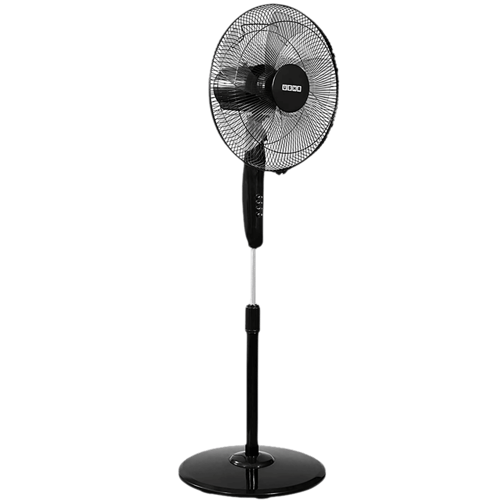 USHA Pentacool 400mm 5 Blade Copper Motor Pedestal Fan (Thermal Overload Protector, Black)_4