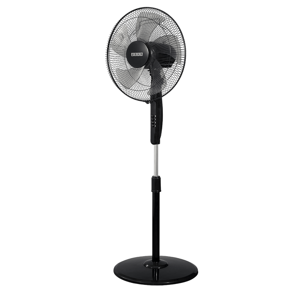 USHA Pentacool 400mm 5 Blade Copper Motor Pedestal Fan (Thermal Overload Protector, Black)_5