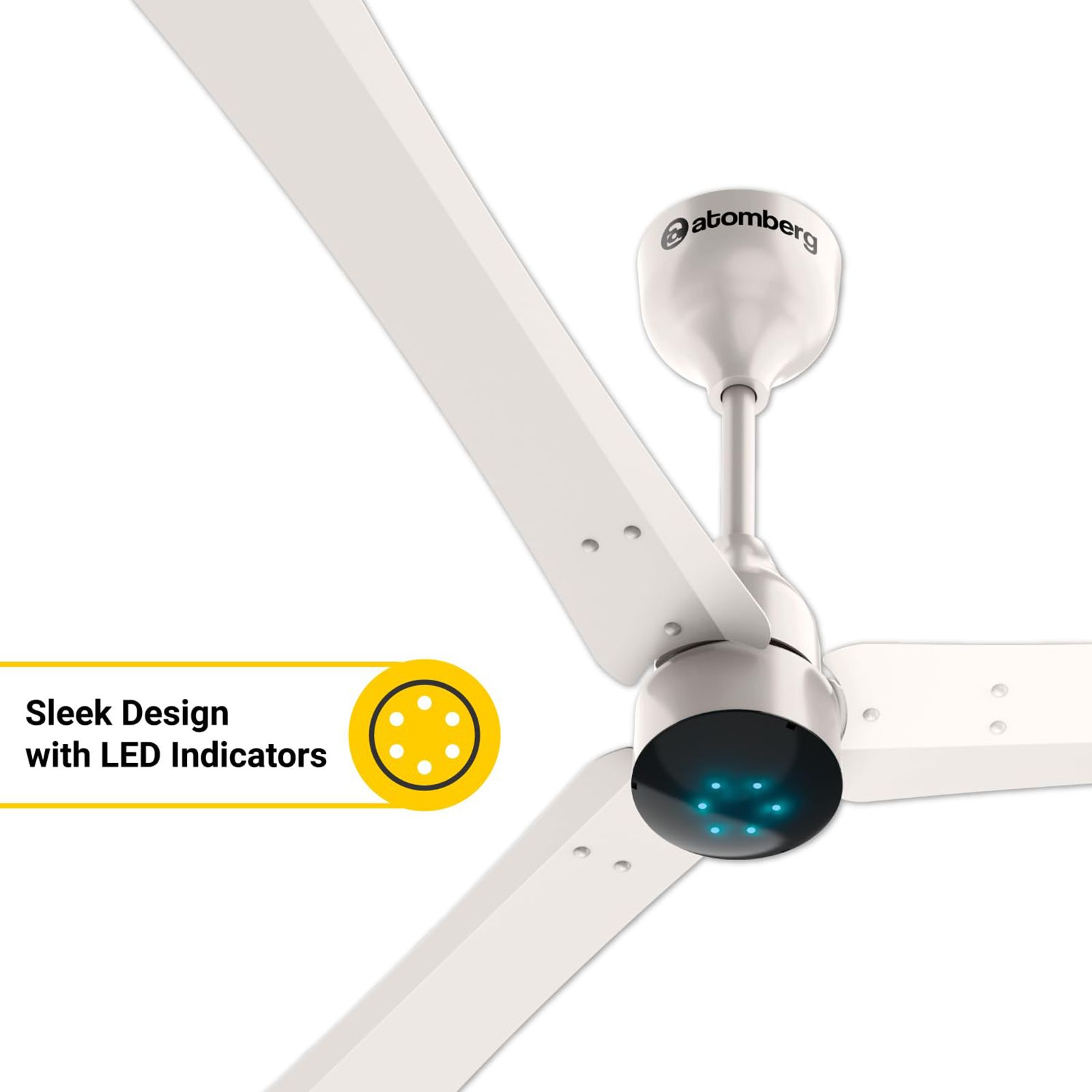 atomberg Renesa Plus 5 Star 1200mm 3 Blade BLDC Motor Ceiling Fan with Remote (LED Indicator, Pearl White)_13