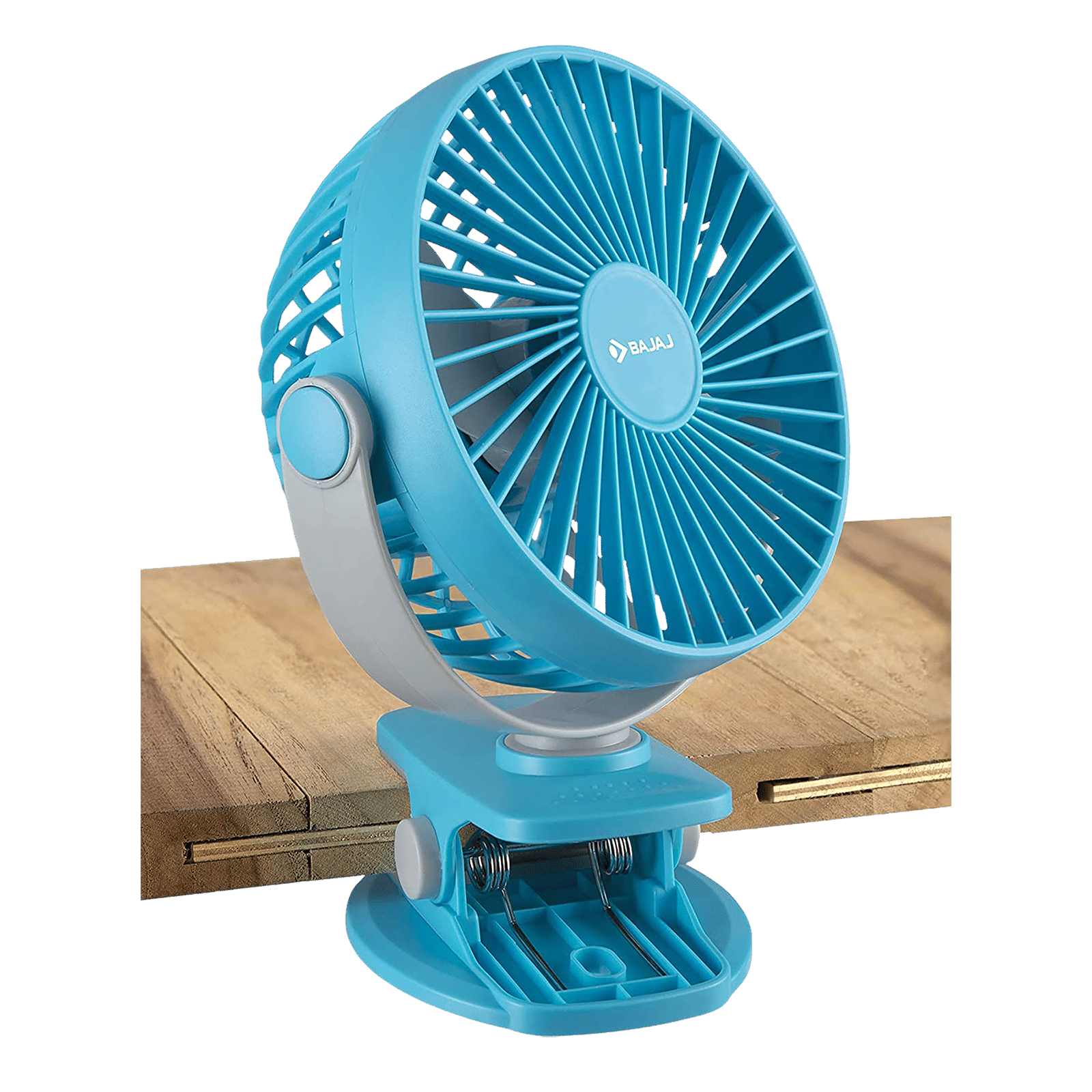 BAJAJ Pygmy Mini 110mm 3 Blade Rechargeable Personal Fan with 1800 mAh Battery (Silent Operation, Cerulean Blue) BAJAJ Pygmy Mini 110mm 3 Blade Rechargeable Personal Fan with 1800 mAh Battery (Silent Operation, Cerulean Blue)_8