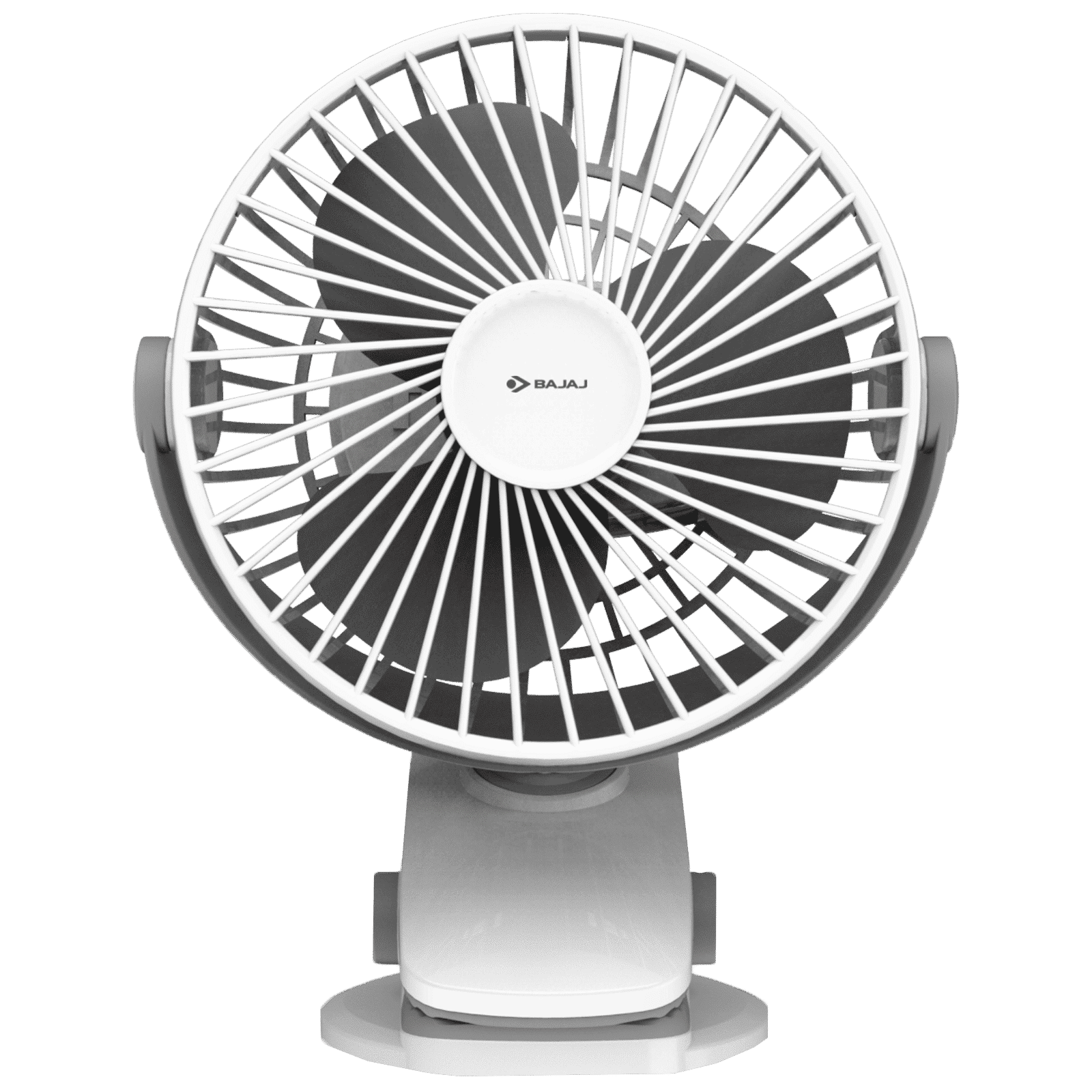BAJAJ Pygmy Mini 110mm 3 Blade Rechargeable Personal Fan with 1800 mAh Battery (Silent Operation, White Smoke) BAJAJ Pygmy Mini 110mm 3 Blade Rechargeable Personal Fan with 1800 mAh Battery (Silent Operation, White Smoke)_1