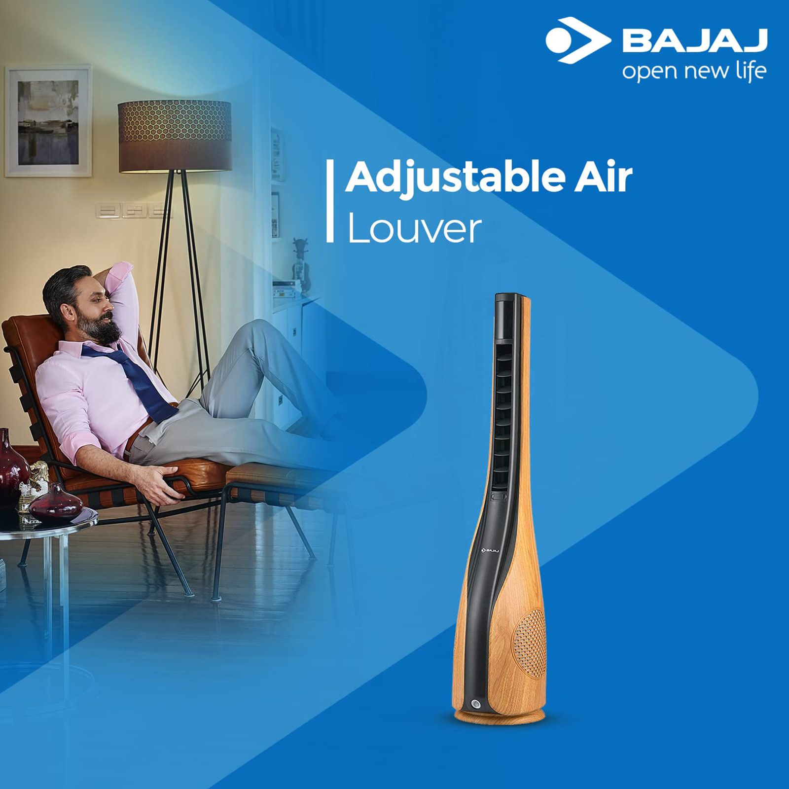 BAJAJ Tempesta Bladeless 18000 m3/hr Air Delivery Tower Fan with Remote (Touch Panel Control, Brown) BAJAJ Tempesta Bladeless 18000 m3/hr Air Delivery Tower Fan with Remote (Touch Panel Control, Brown)_9