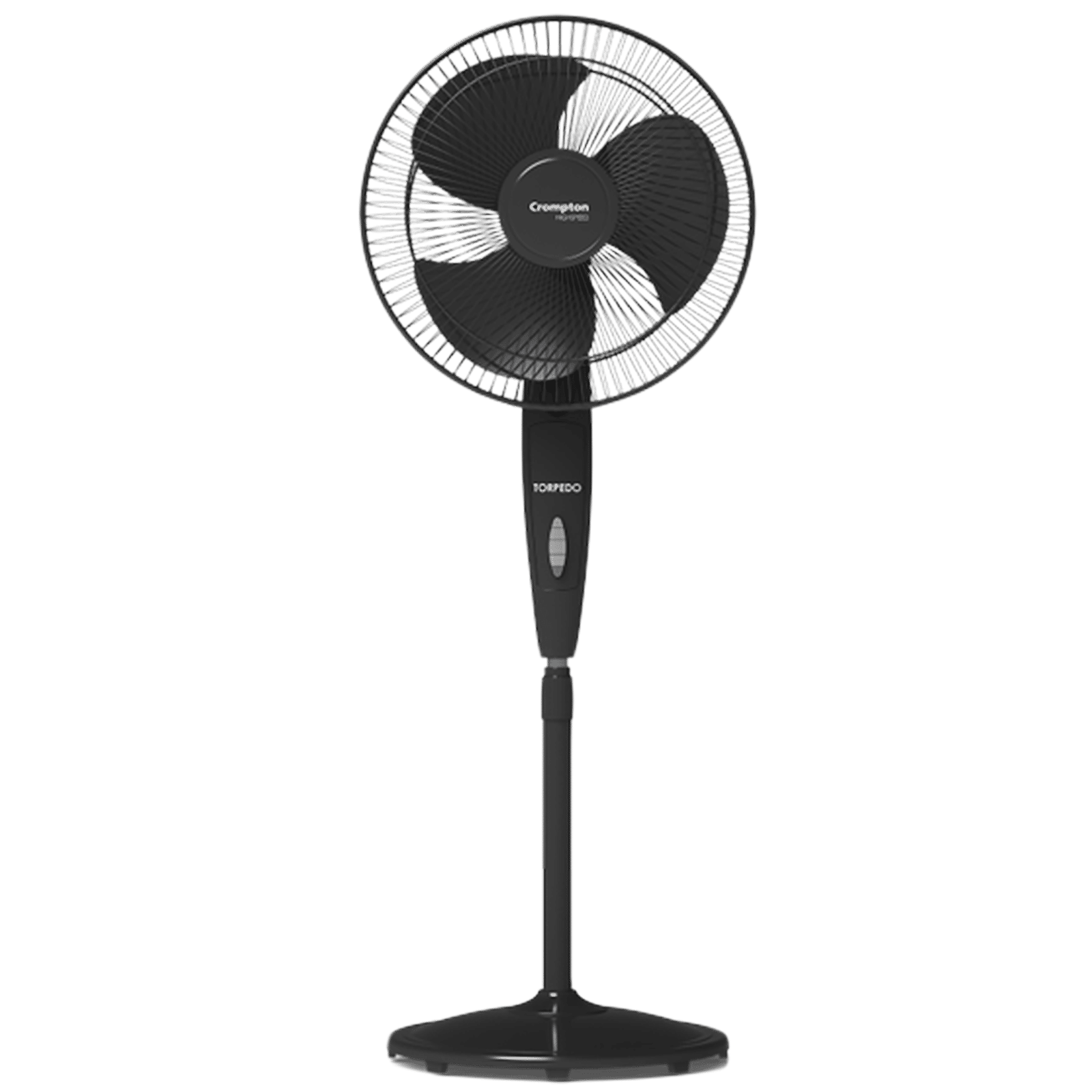 Crompton Torpedo 400mm 3 Blade Thermal Overload Protector Pedestal Fan (Anti Rust, Black) Crompton Torpedo 400mm 3 Blade Thermal Overload Protector Pedestal Fan (Anti Rust, Black)_1