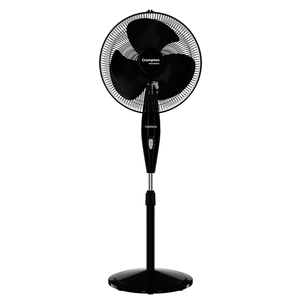 Crompton Torpedo 400mm 3 Blade Thermal Overload Protector Pedestal Fan (Anti Rust, Black) Crompton Torpedo 400mm 3 Blade Thermal Overload Protector Pedestal Fan (Anti Rust, Black)_4
