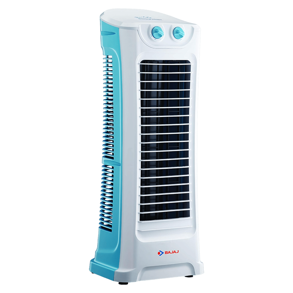 BAJAJ Snowvent Bladeless 2500 m3/hr Air Delivery Tower Fan (Ergonomic Control Panel, Blue & Turquoise)_4