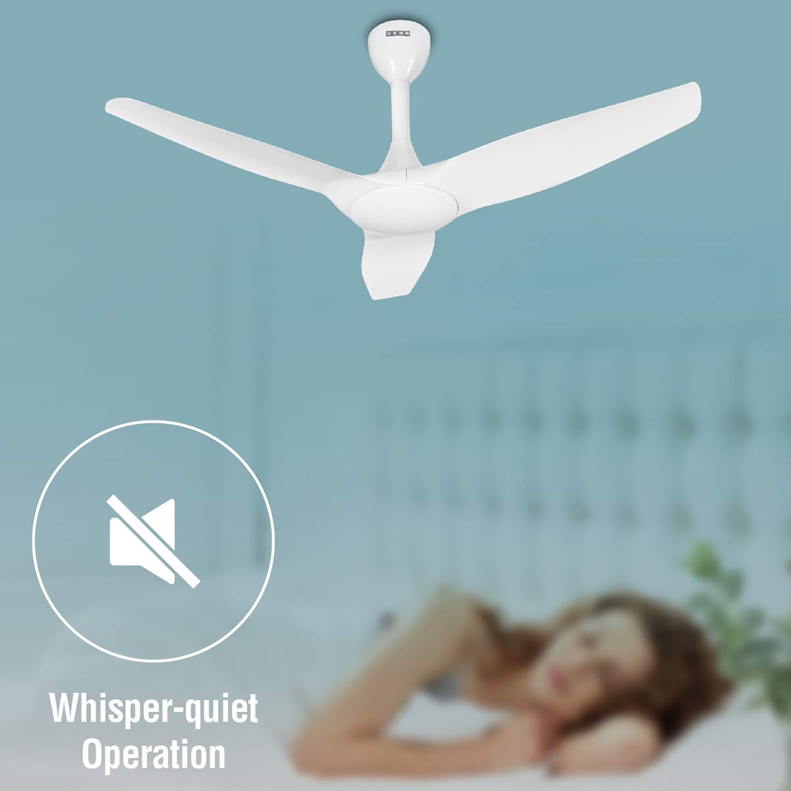 USHA Heleous 1220mm 3 Blade BLDC Motor Ceiling Fan with Remote (Bi Directional rotation, Sparkle White) USHA Heleous 1220mm 3 Blade BLDC Motor Ceiling Fan with Remote (Bi Directional rotation, Sparkle White)_10