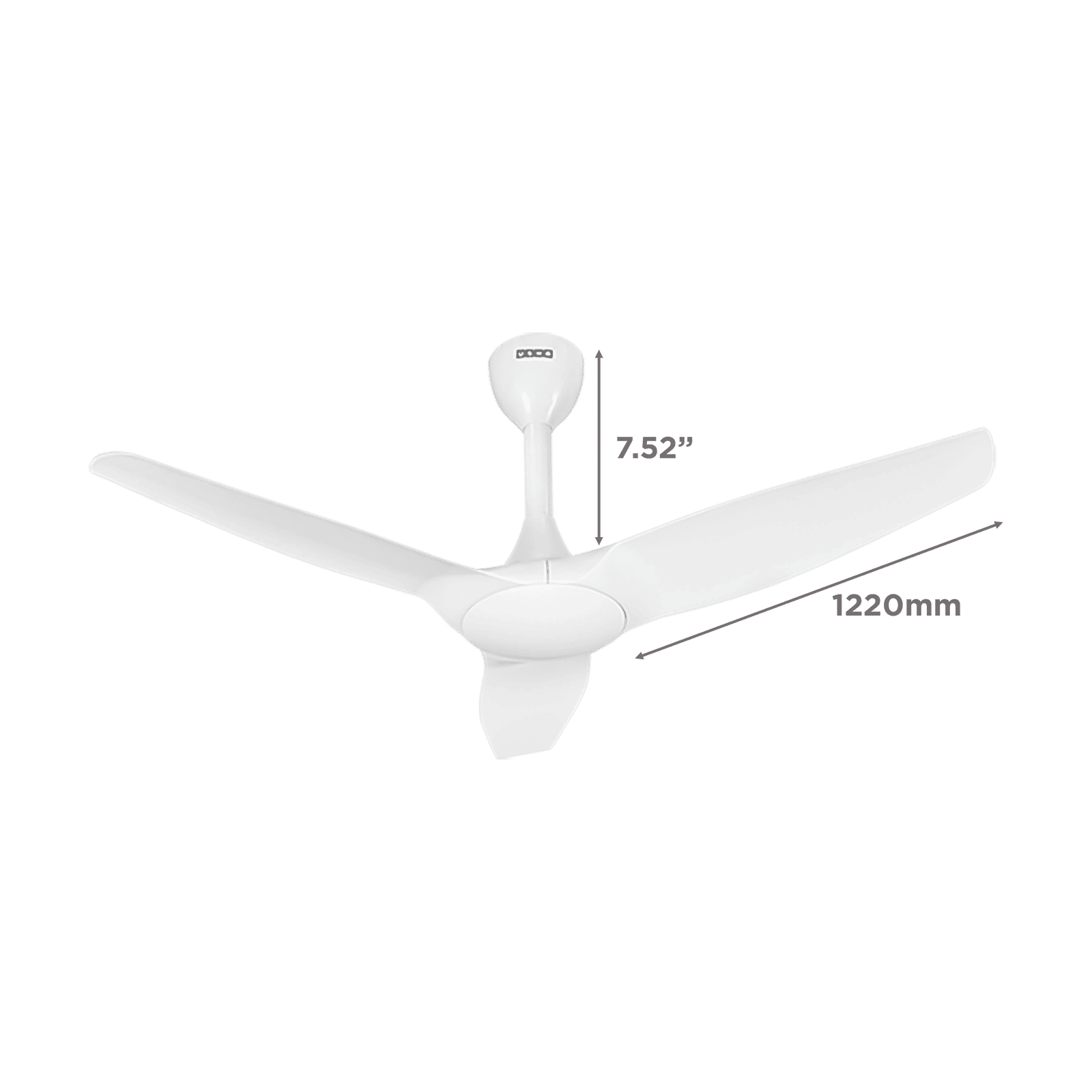 USHA Heleous 1220mm 3 Blade BLDC Motor Ceiling Fan with Remote (Bi Directional rotation, Sparkle White) USHA Heleous 1220mm 3 Blade BLDC Motor Ceiling Fan with Remote (Bi Directional rotation, Sparkle White)_2