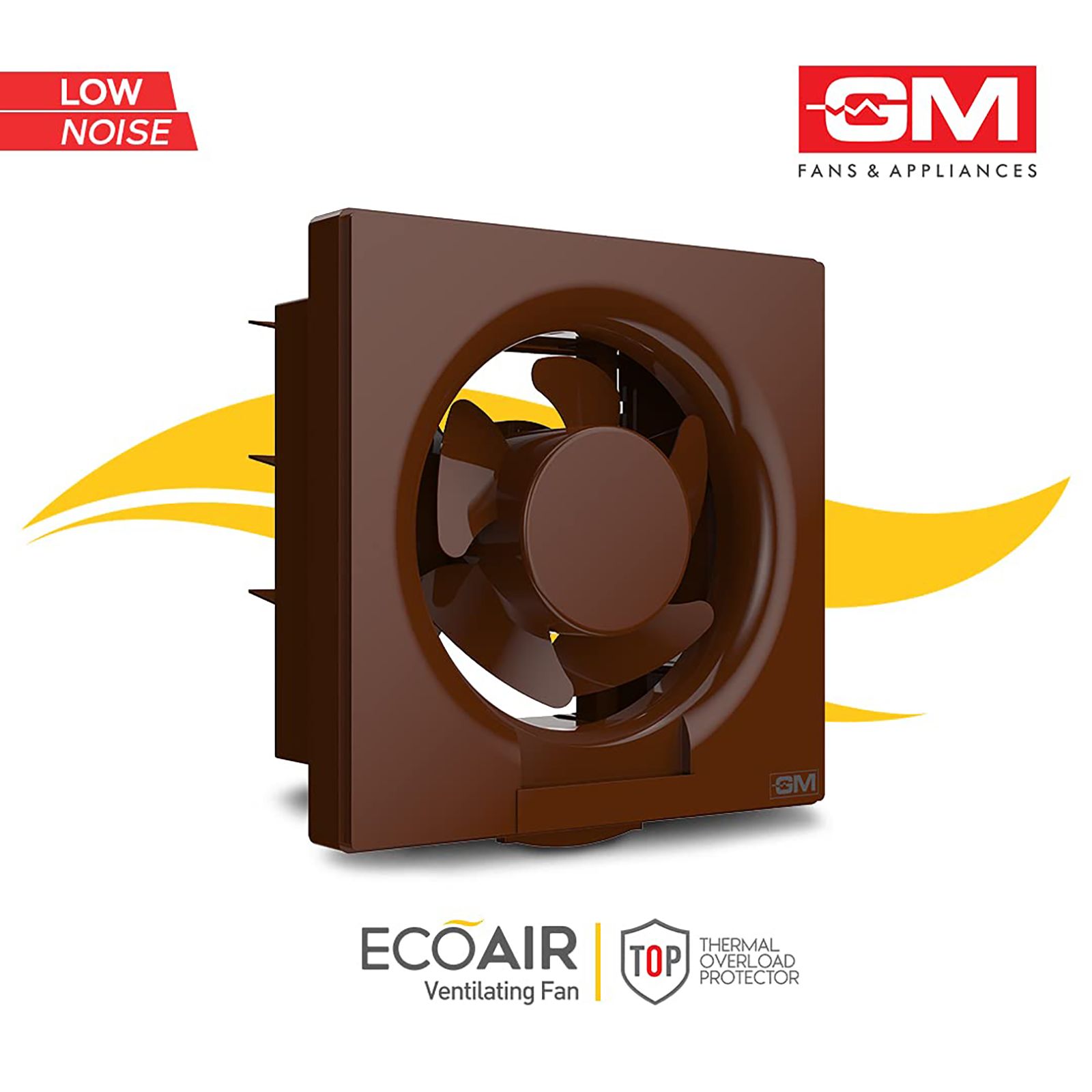 GM Eco Air 150mm Exhaust Fan (Low Noise Operation, Brown)_7