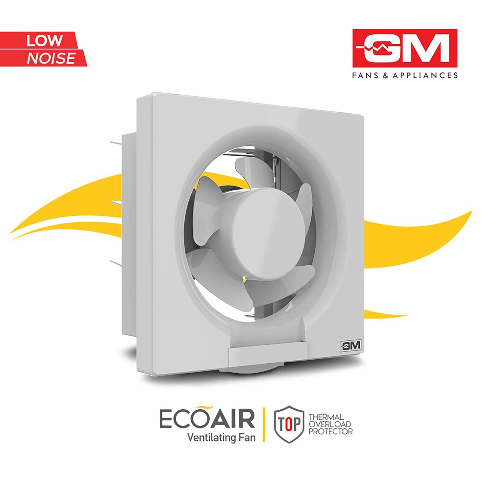 GM Eco Air 150mm Exhaust Fan (Low Noise Operation, White)_8
