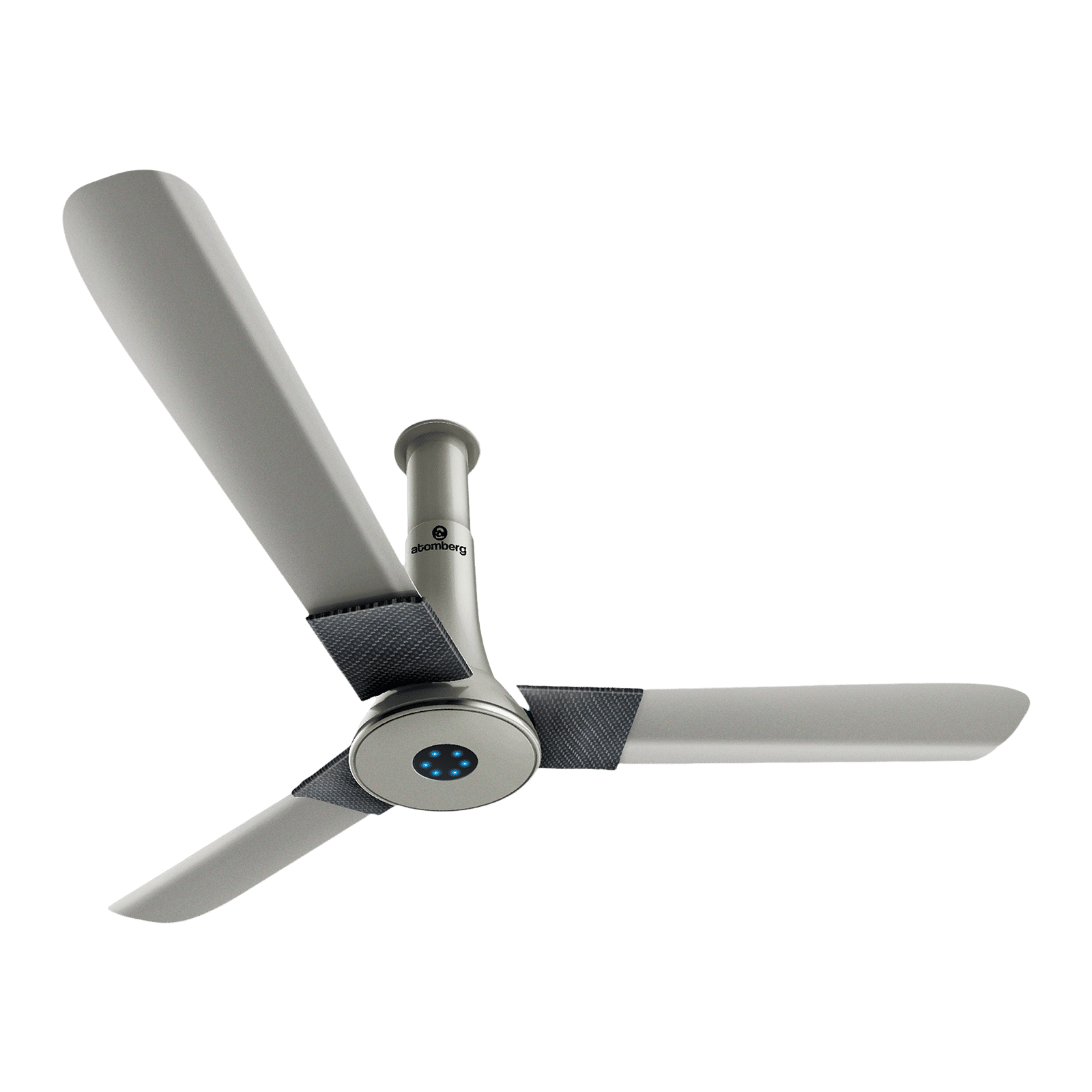 atomberg Studio Plus 5 Star 1200mm 3 Blade BLDC Motor Ceiling Fan with Remote (LED Indicator, Sand Grey)_1