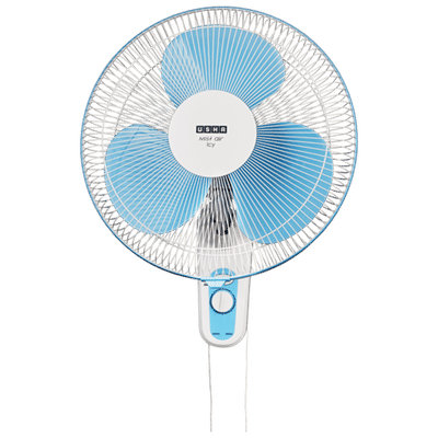 USHA Mist Air Flo 400mm 3 Blade Inverter Technology Wall Mounted Fan (Easy Tilt, Light Blue)