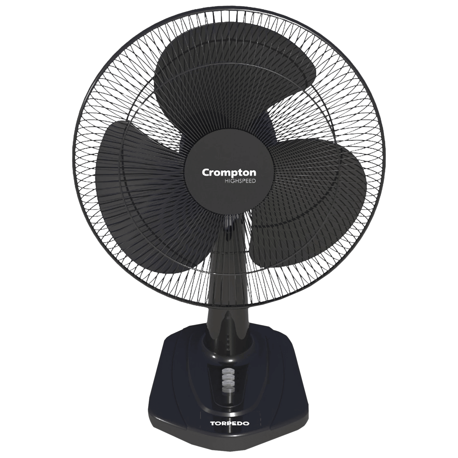 Crompton Torpedo 400mm 3 Blade High Speed Torpedo Table Fan (Smooth Oscillation, Black) Crompton Torpedo 400mm 3 Blade High Speed Torpedo Table Fan (Smooth Oscillation, Black)_1