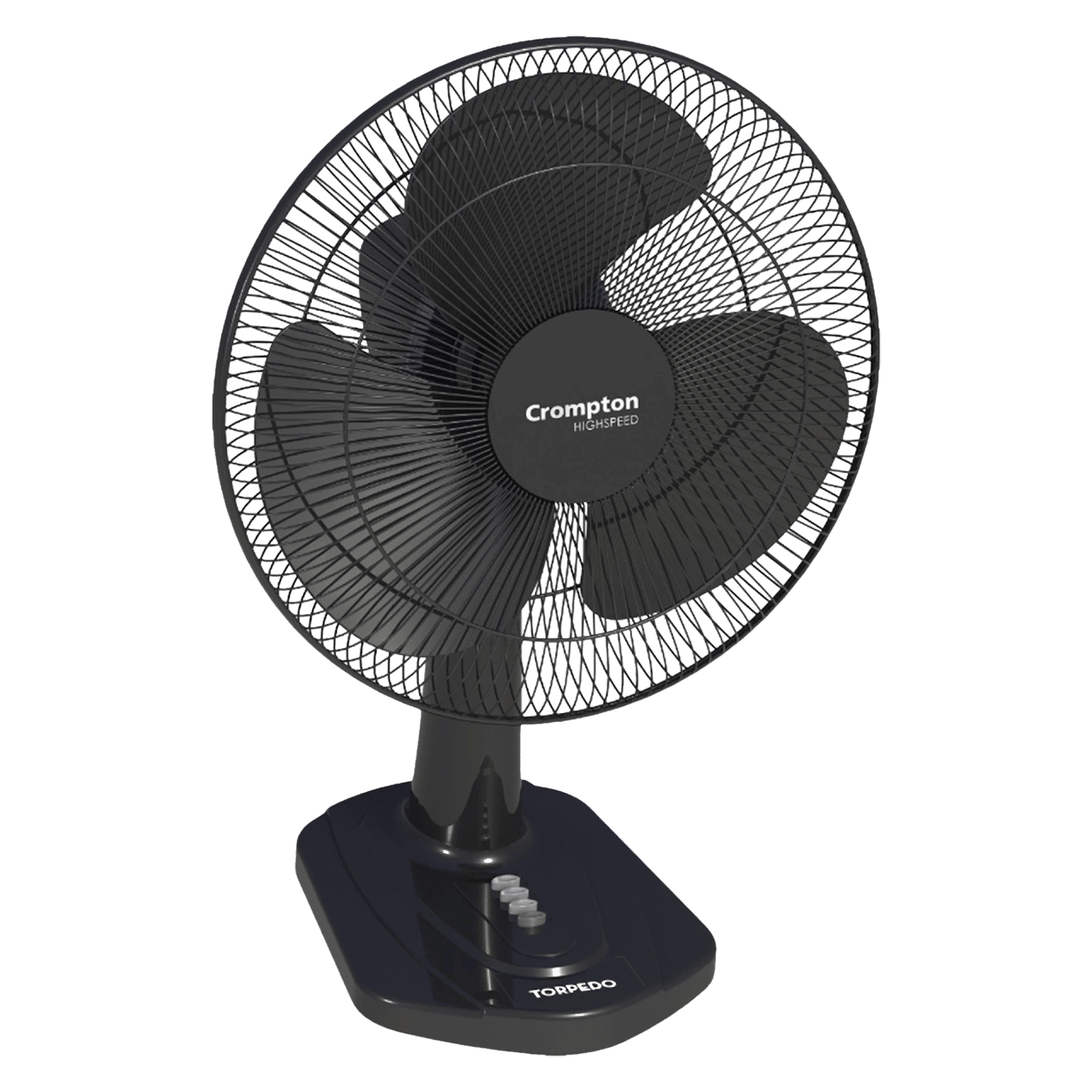 Crompton Torpedo 400mm 3 Blade High Speed Torpedo Table Fan (Smooth Oscillation, Black) Crompton Torpedo 400mm 3 Blade High Speed Torpedo Table Fan (Smooth Oscillation, Black)_4
