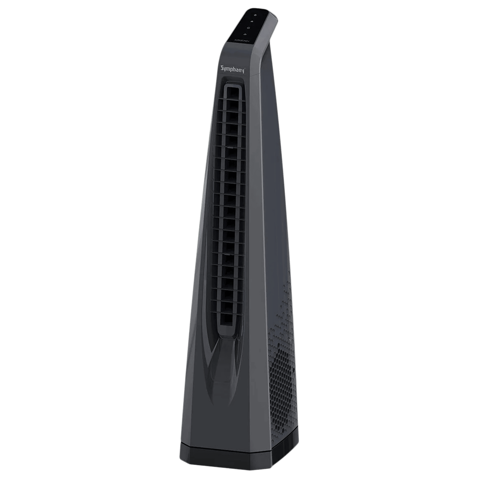 Symphony Surround-I Bladeless 25 ft Air Throw 650 m3/hr Air Delivery Tower Fan with Remote (Touchscreen Control Panel, Dark Grey)_12