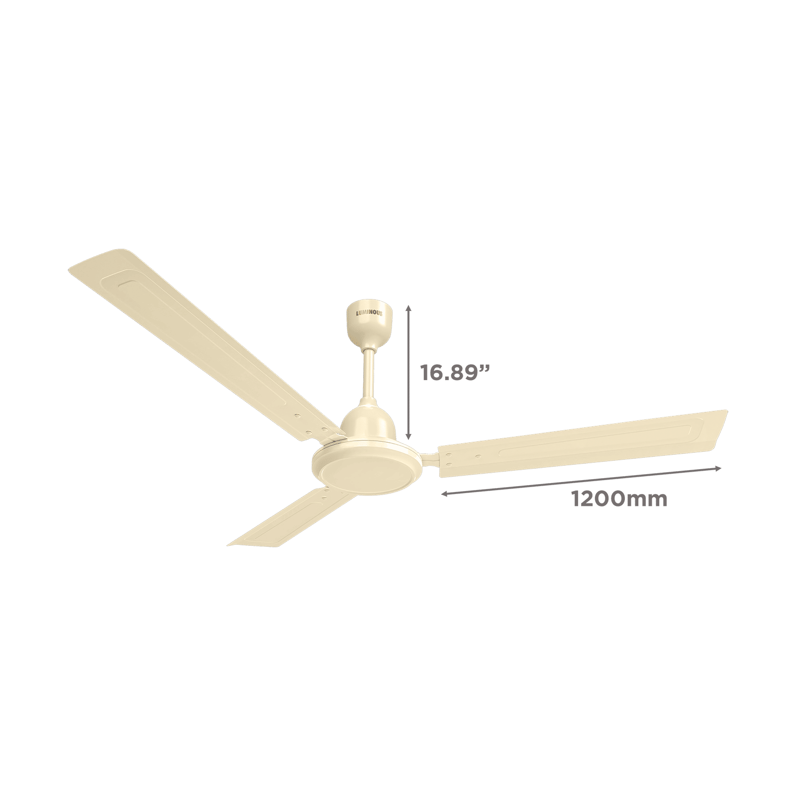 LUMINOUS Tech Aire LX 1200mm 3 Blade High Speed Ceiling Fan (Rust Resistant, Royal Cream) LUMINOUS Tech Aire LX 1200mm 3 Blade High Speed Ceiling Fan (Rust Resistant, Royal Cream)_2