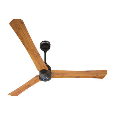 atomberg Renesa Plus 5 Star 1200mm 3 Blade BLDC Motor Ceiling Fan with Remote (LED Indicator, Golden Oakwood)