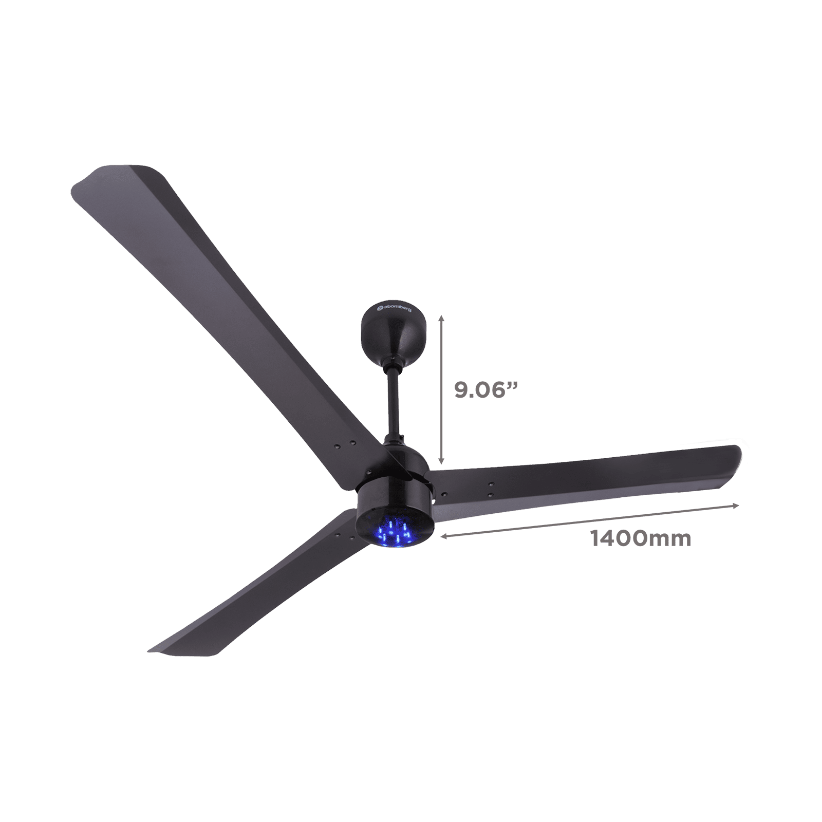 atomberg Renesa+ 5 Star 1400mm 3 Blade BLDC Motor Ceiling Fan with Remote (LED Indicator, Earth Brown) atomberg Renesa+ 5 Star 1400mm 3 Blade BLDC Motor Ceiling Fan with Remote (LED Indicator, Earth Brown)_2