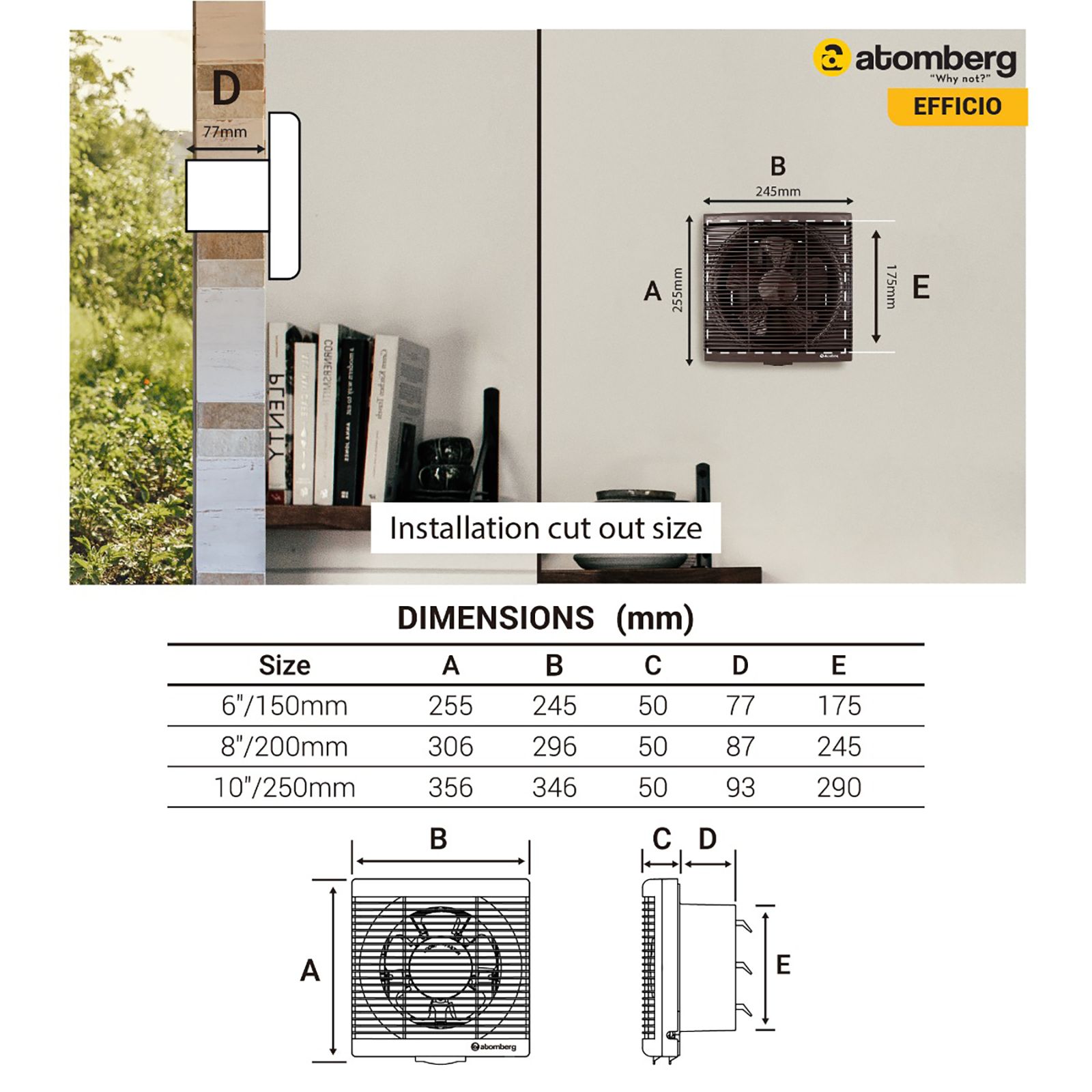 atomberg Efficio 6 Inch 150mm Exhaust Fan with BLDC Motor (Silent Operation, White) atomberg Efficio 6 Inch 150mm Exhaust Fan with BLDC Motor (Silent Operation, White)_8