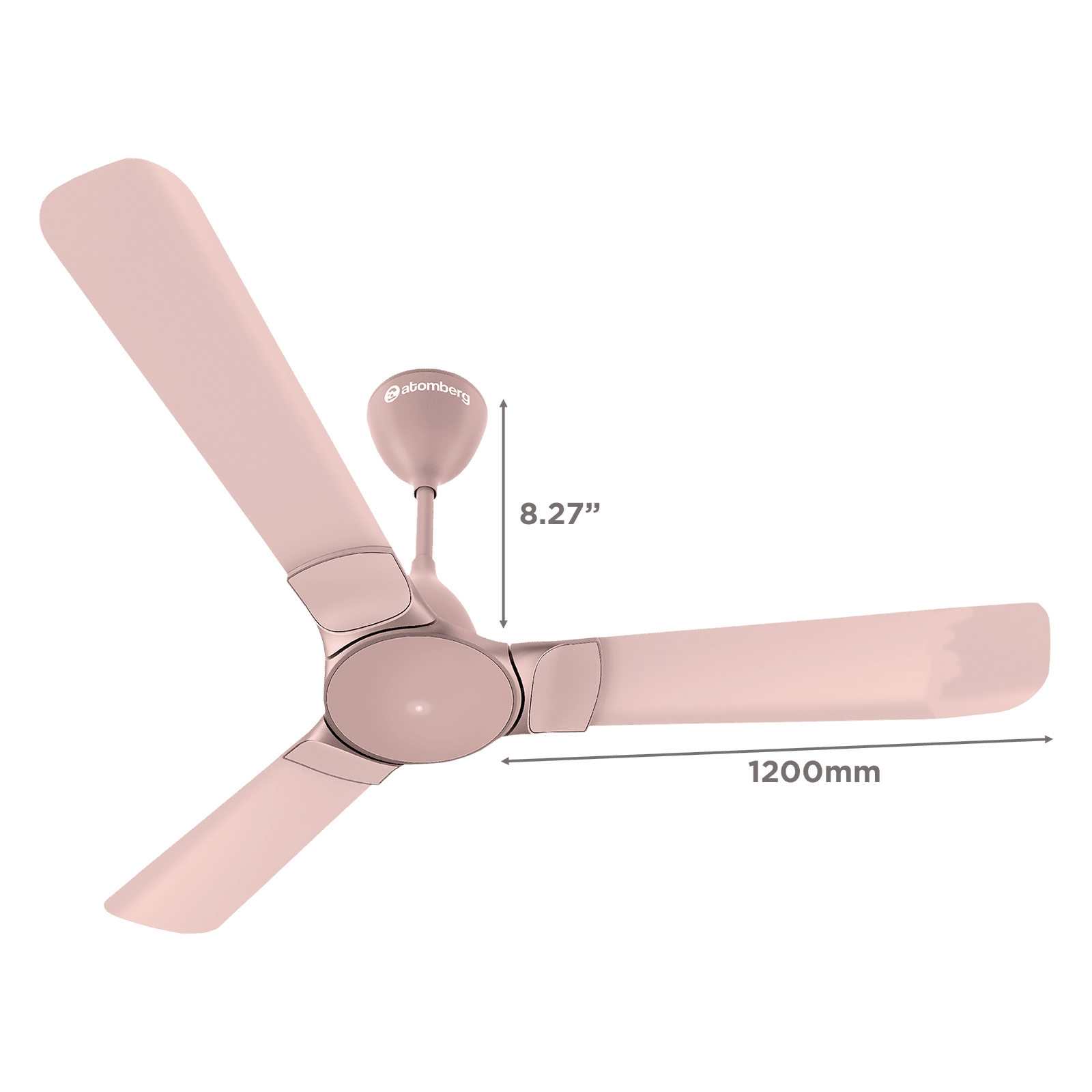 atomberg Erica 5 Star 1200mm 3 Blade BLDC Motor Ceiling Fan with Remote (LED Indicator, Lotus Pink) atomberg Erica 5 Star 1200mm 3 Blade BLDC Motor Ceiling Fan with Remote (LED Indicator, Lotus Pink)_2