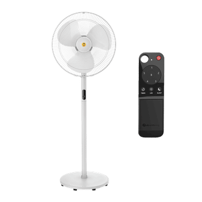 atomberg Renesa 5 Star 400mm 3 Blade BLDC Motor Pedestal Fan with Remote (Oscillation Function, White)