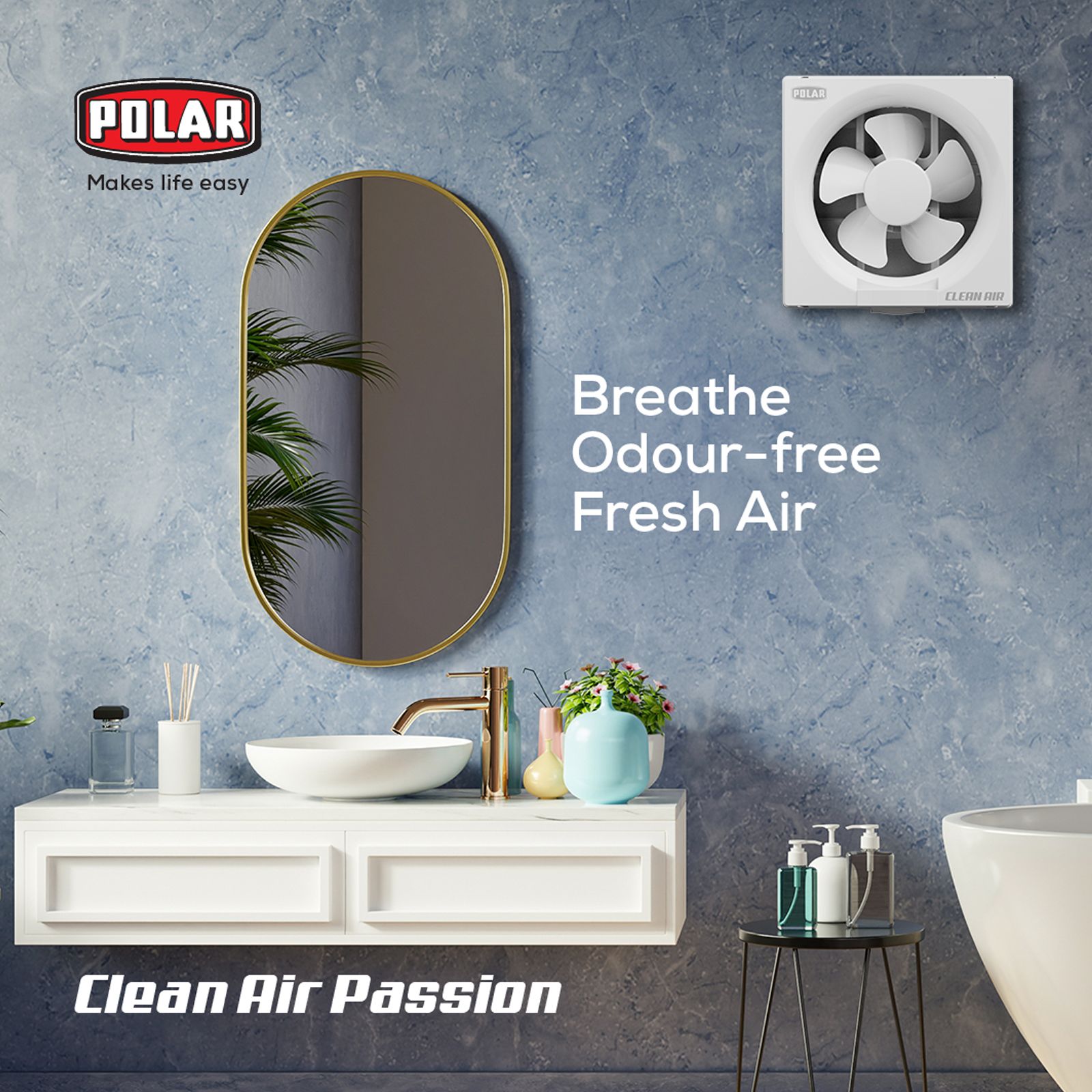 POLAR Clean Air Passion 250mm Exhaust Fan (Noiseless Operation, White) POLAR Clean Air Passion 250mm Exhaust Fan (Noiseless Operation, White)_5