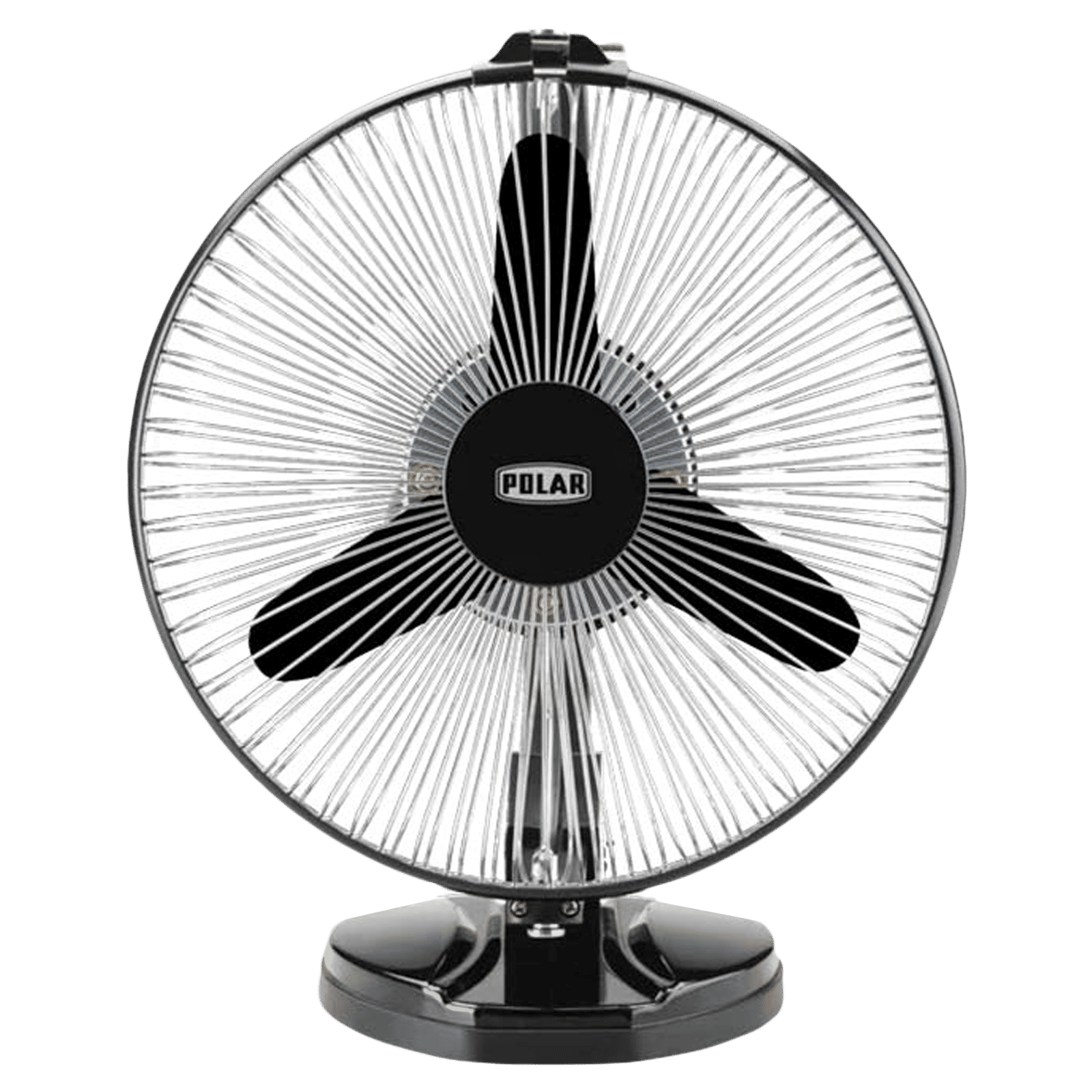 POLAR Stormy Neo 230mm 3 Blade Copper Motor Table Fan (Multi Utility, Black Chrome)_1