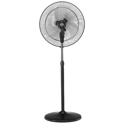 POLAR Blustery OSC 450mm 3 Blade Jerk Free Oscillation Pedestal Fan (Auto Thermal Overload Protection, Black)