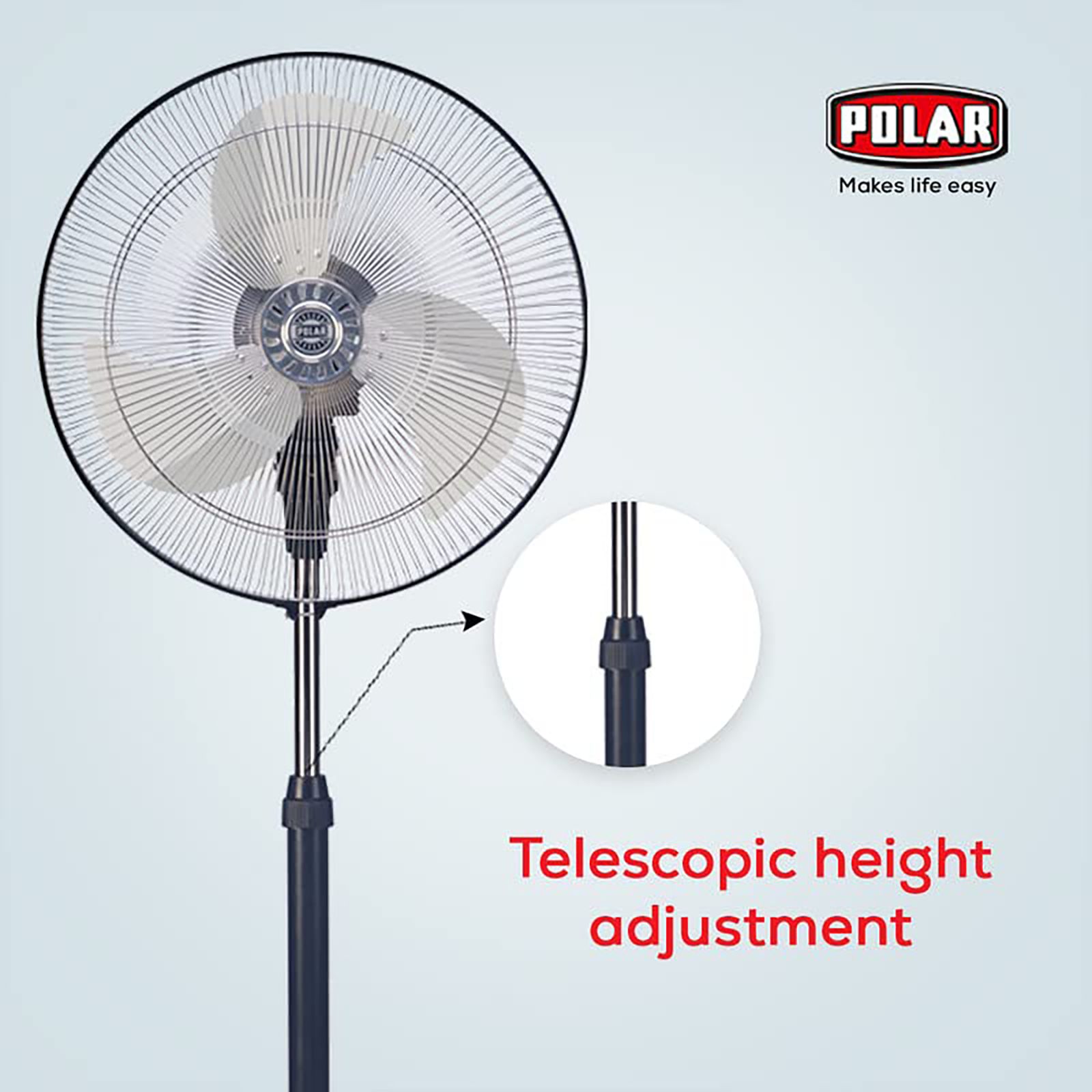 POLAR Blustery OSC 450mm 3 Blade Jerk Free Oscillation Pedestal Fan (Auto Thermal Overload Protection, Black) POLAR Blustery OSC 450mm 3 Blade Jerk Free Oscillation Pedestal Fan (Auto Thermal Overload Protection, Black)_4
