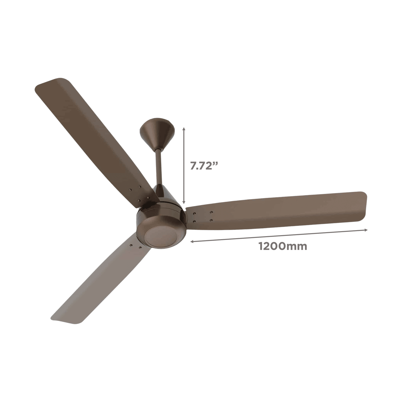 Crompton Energion Groove 5 Star 1200mm 3 Blade BLDC Motor Ceiling Fan with Remote (Anti Rust, Brown)_2