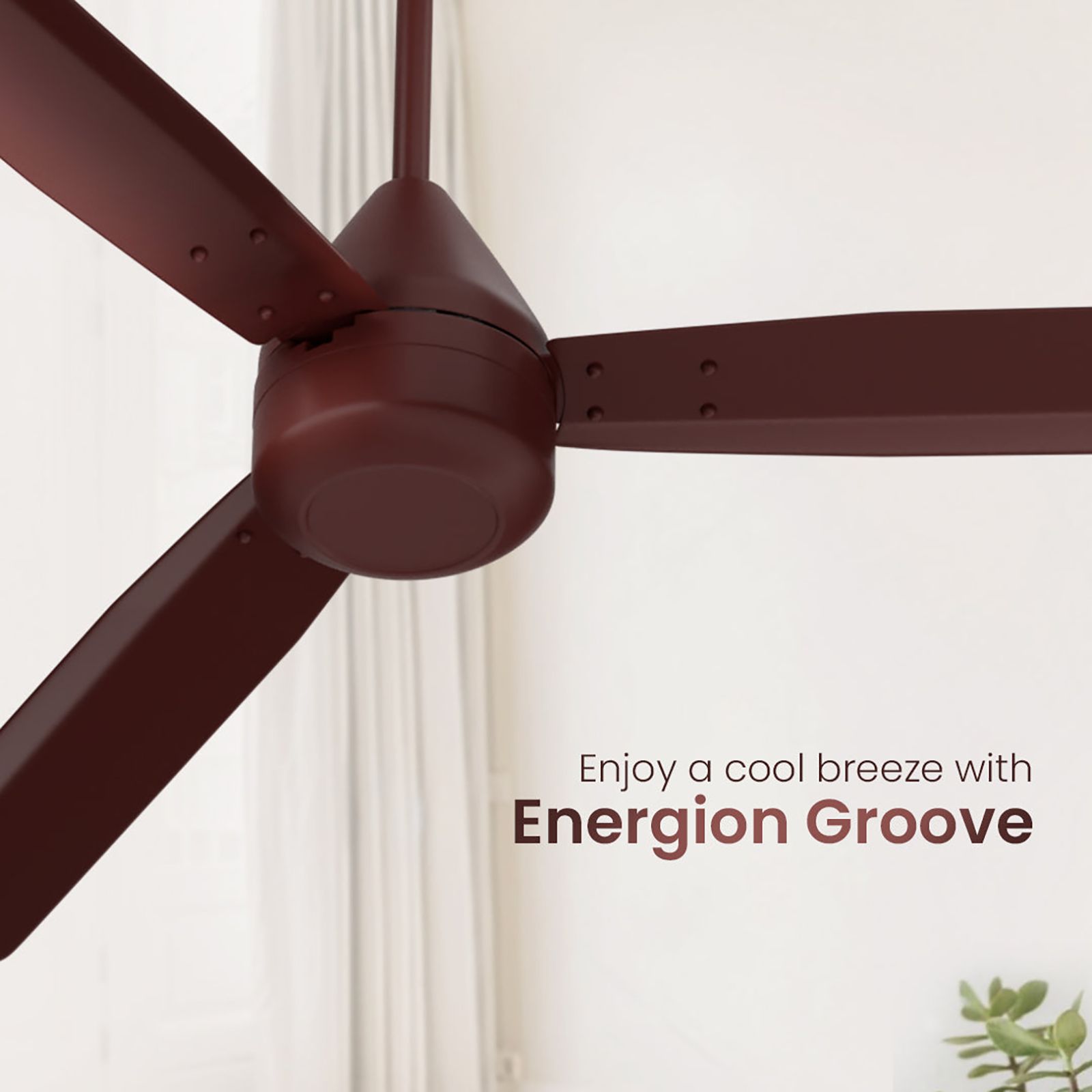 Crompton Energion Groove 5 Star 1200mm 3 Blade BLDC Motor Ceiling Fan with Remote (Anti Rust, Brown)_6