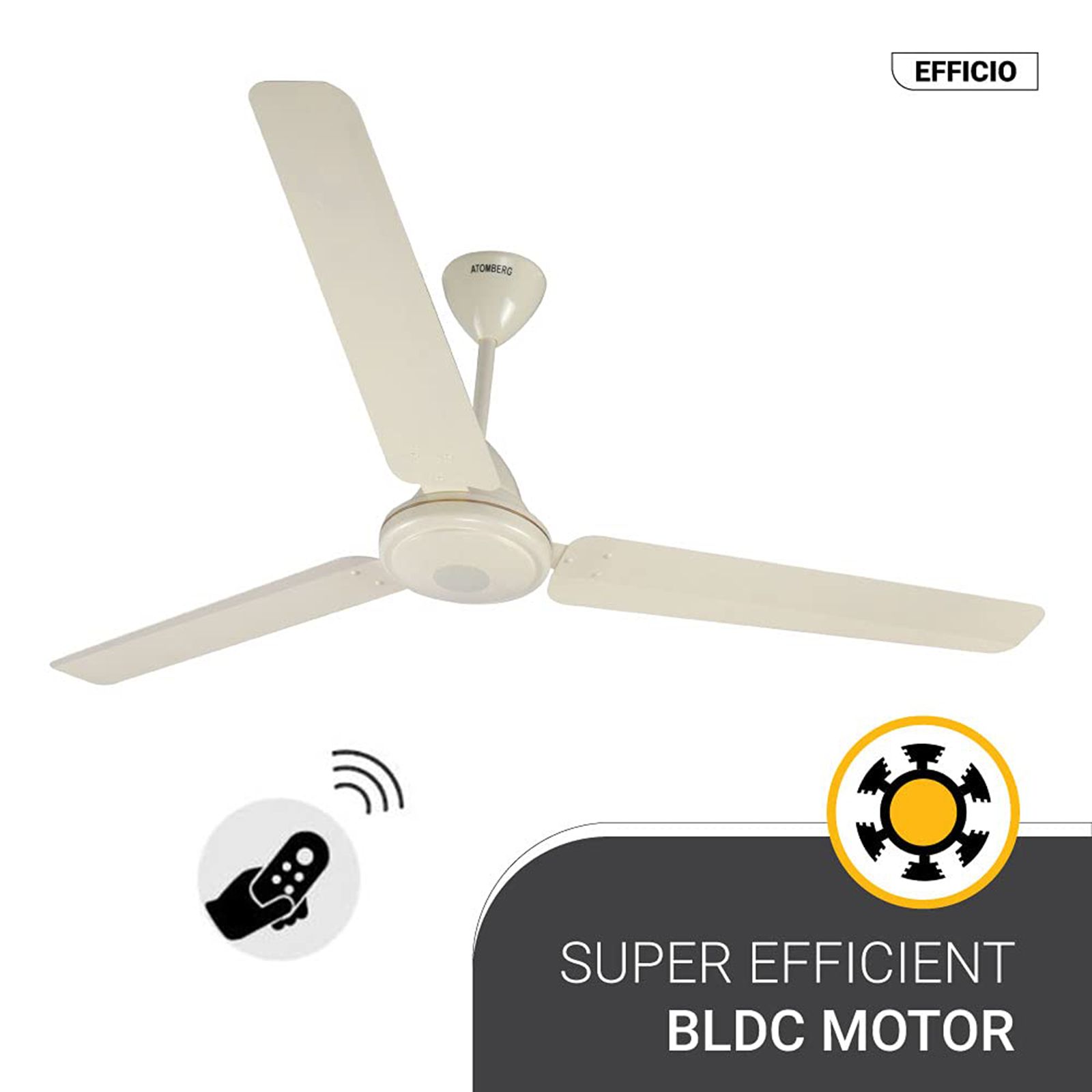 atomberg Efficio 5 Star 1400mm 3 Blade BLDC Motor Ceiling Fan with Remote (LED Indicator, Ivory) atomberg Efficio 5 Star 1400mm 3 Blade BLDC Motor Ceiling Fan with Remote (LED Indicator, Ivory)_14