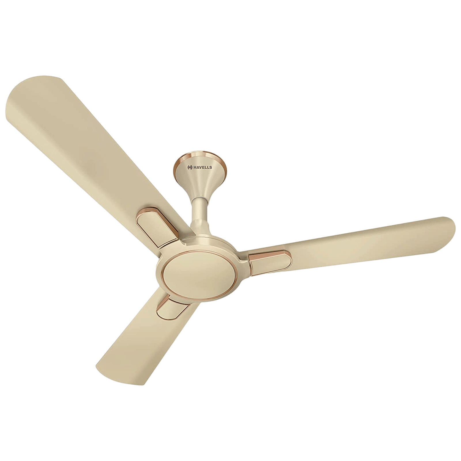 HAVELLS Bianca 5 Star 1200mm 3 Blade BLDC Motor Ceiling Fan with Remote (High Air Thrust, Gold Mist)_1