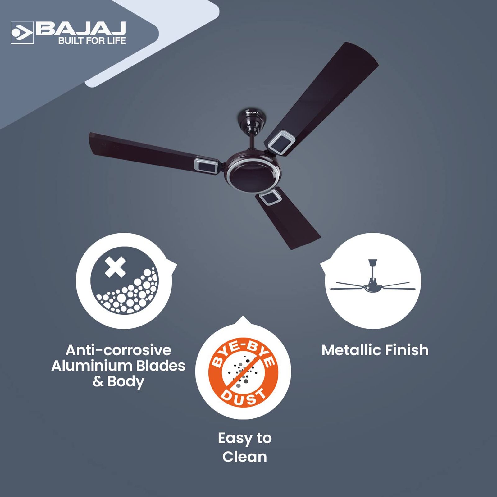 BAJAJ Grace Neo BBD EE 1 Star 1200mm 3 Blade Anti Corrosive Ceiling Fan (Energy Efficient, Purple Haze) BAJAJ Grace Neo BBD EE 1 Star 1200mm 3 Blade Anti Corrosive Ceiling Fan (Energy Efficient, Purple Haze)_10