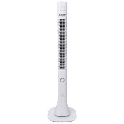 Russell Hobbs RTF-4800 Bladeless 13800 m3/hr Air Delivery Tower Fan with Remote (Superior Quality, White)