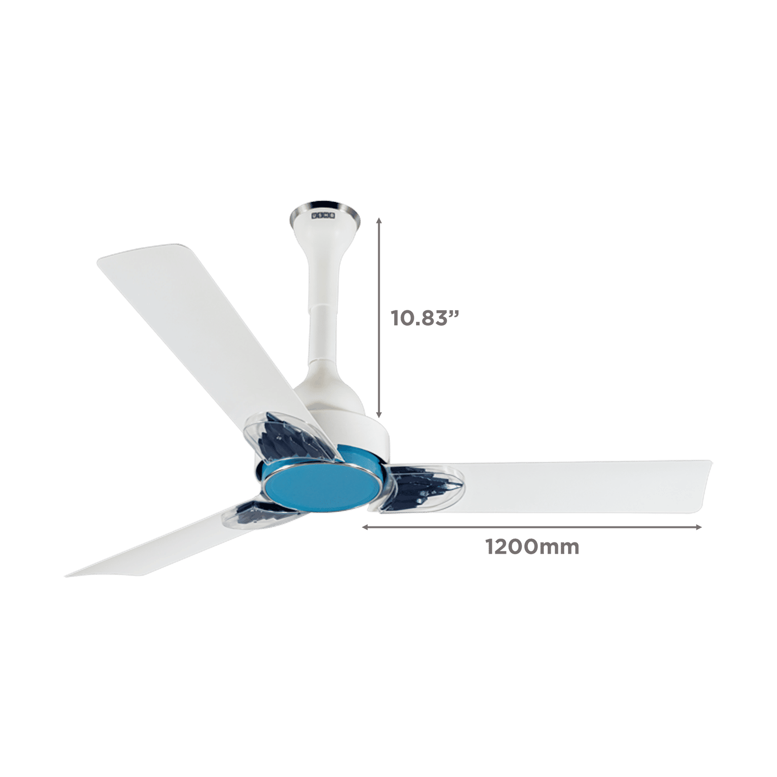 USHA Phi Beta 5 Star 1200mm 3 Blade BLDC Motor Ceiling Fan with Remote (Whisper Quiet Operation, White) USHA Phi Beta 5 Star 1200mm 3 Blade BLDC Motor Ceiling Fan with Remote (Whisper Quiet Operation, White)_2