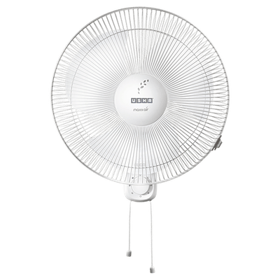 USHA Maxx Air Ultra 400mm 3 Blade Copper Motor Wall Mounted Fan (Thermal Overload Protector, White)