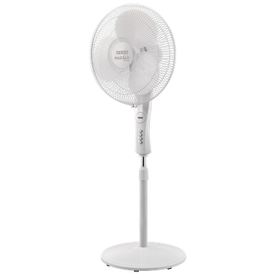 USHA Maxx Air Ultra 400mm 3 Blade Copper Motor Pedestal Fan (Sturdy Blades, White)