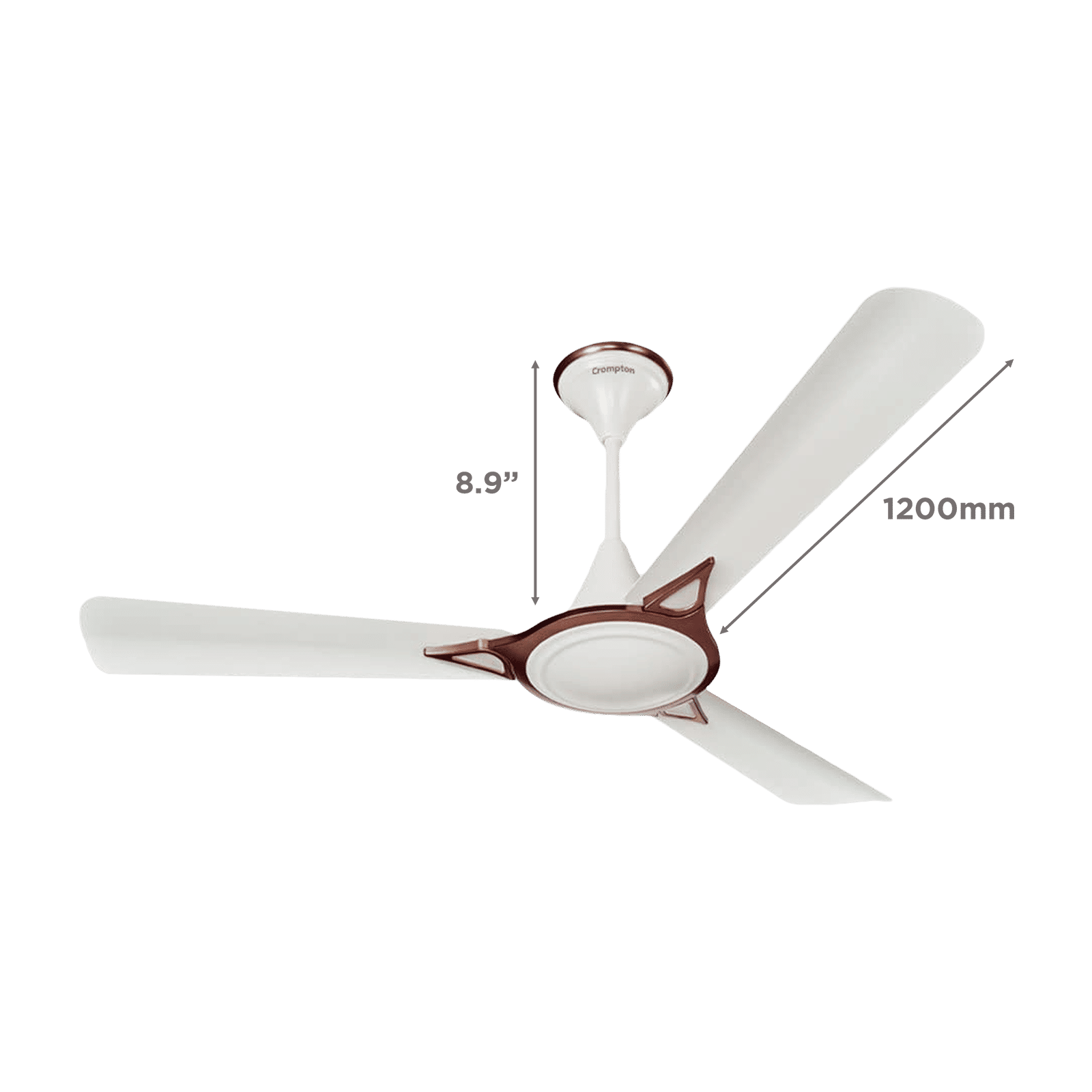 Crompton Premion Avancer Prime 1 Star 1200mm 3 Blade Anti Dust Ceiling Fan (Inverter Technology, Conch Cream)_2
