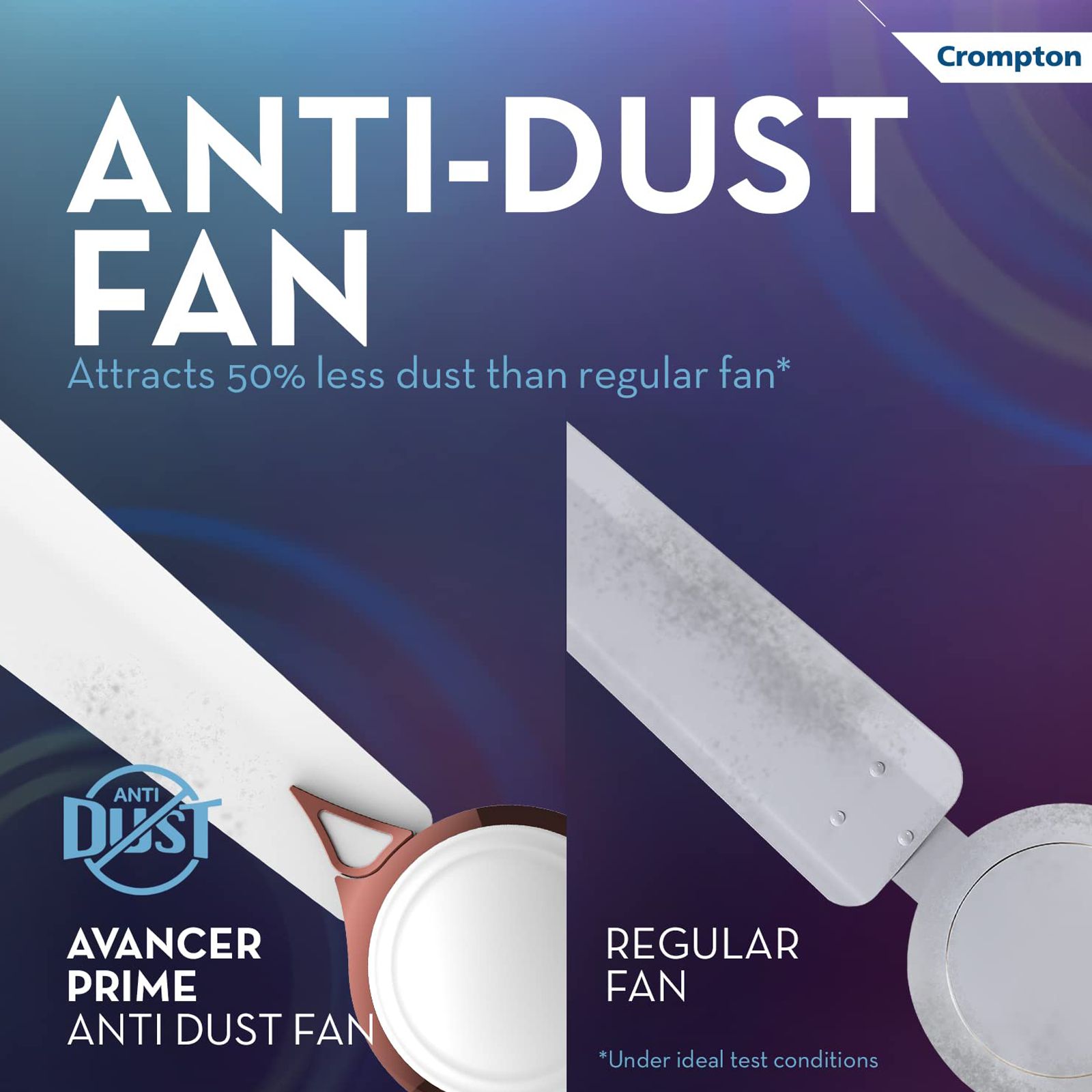 Crompton Premion Avancer Prime 1 Star 1200mm 3 Blade Anti Dust Ceiling Fan (Inverter Technology, Conch Cream)_6
