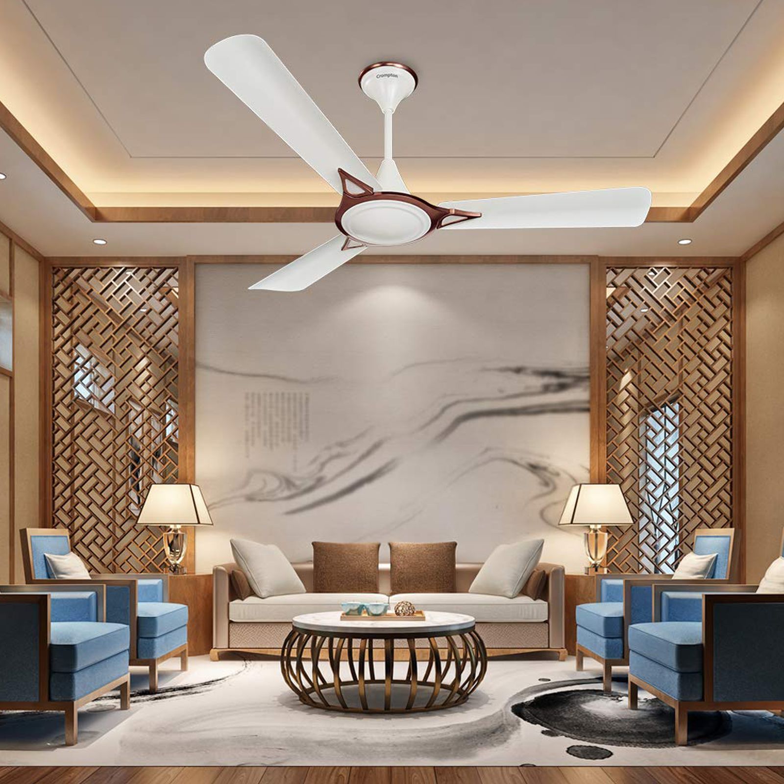 Crompton Premion Avancer Prime 1 Star 1200mm 3 Blade Anti Dust Ceiling Fan (Inverter Technology, Conch Cream)_7