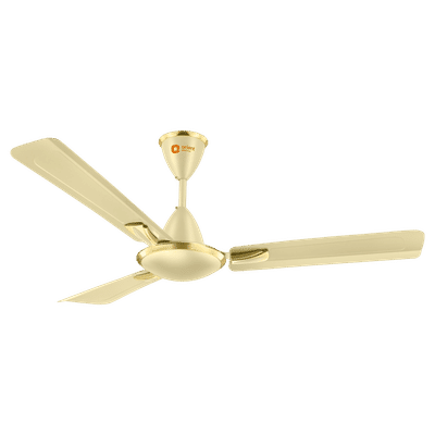 Orient Gratia 1 Star 1200mm 3 Blade High Performance Ceiling Fan (Double Ball Bearing, Metalic Ivory)