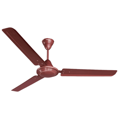 Crompton Surebreeze Hill Briz 1 Star 1200mm 3 Blade Copper Motor Ceiling Fan (Inverter Compatibility, Brown)