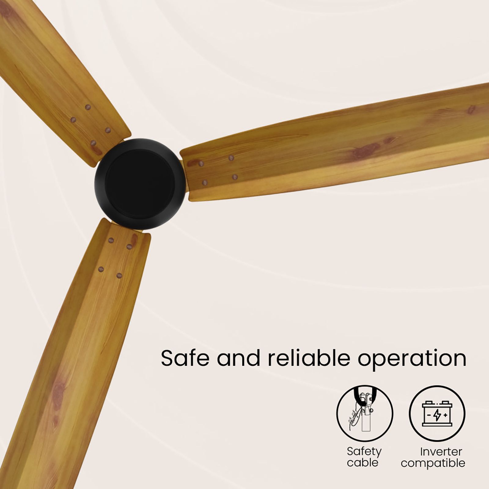 Crompton Energion Cromair 5 Star 1200mm 3 Blade BLDC Motor Ceiling Fan with Remote (Anti Rust, Light Pinewood) Crompton Energion Cromair 5 Star 1200mm 3 Blade BLDC Motor Ceiling Fan with Remote (Anti Rust, Light Pinewood)_8